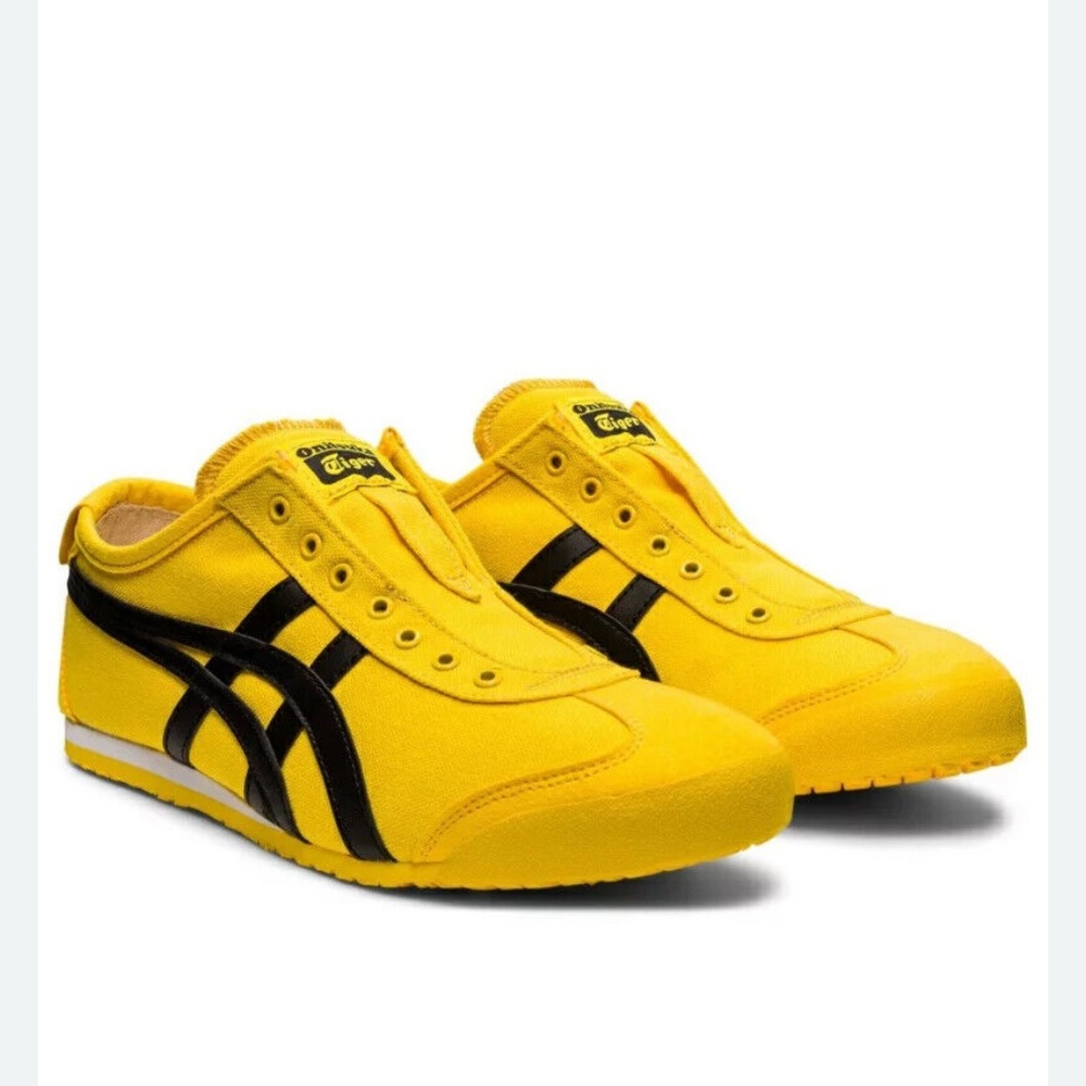 NWT Onitsuka Tiger sneakers Mexico slip on yellow black